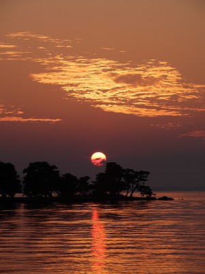 宍道湖の夕陽2007